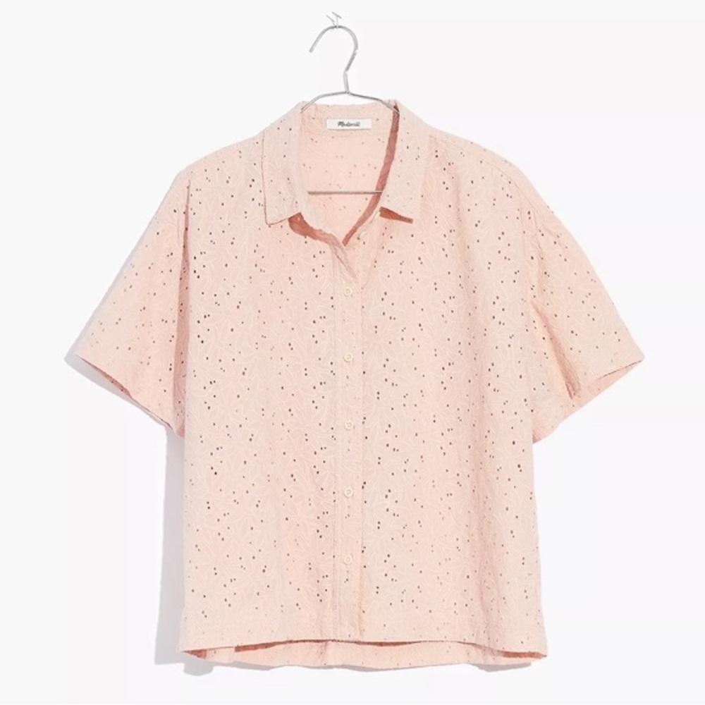 Madewell Eyelet Beachside Shirt in Dream-On Daisies - Size XS